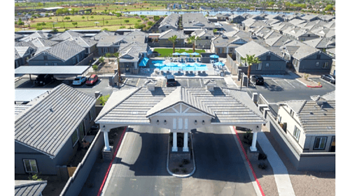 Building exterior at Villas on Olive in Peoria, AZ 85345