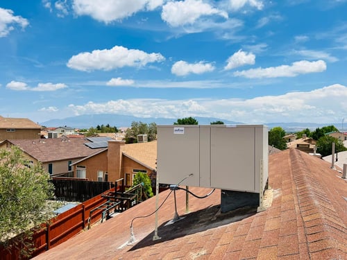 Evaporative cooler installation