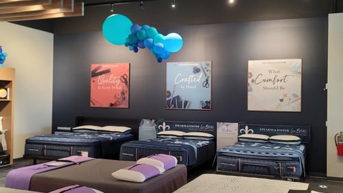 Slumberland Mattress Plus Springfield, MO Grand Opening Stearns & Foster Showfloor image