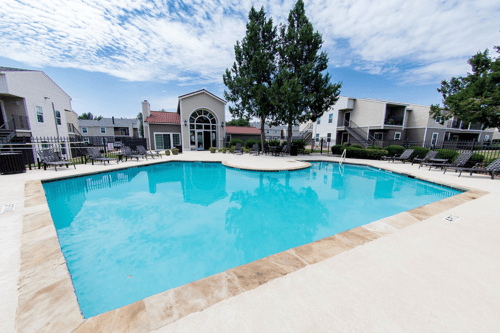 Refreshing Outdoor Pool at Aviare Place Apartments in Midland, TX