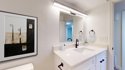 Bathroom at Villa Parada Apartments in Englewood, CO 80110
