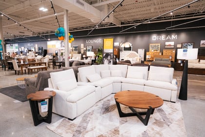 Sunset Hills Slumberland Furniture white sectional