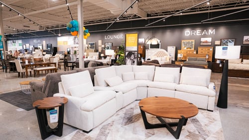 Sunset Hills Slumberland Furniture white sectional