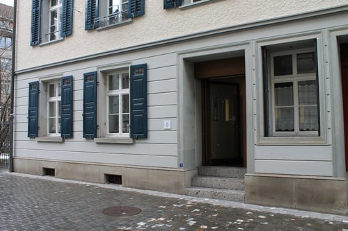 Buchbinderei Einrahmerei Bettina Zeitz St. Gallen Eingang