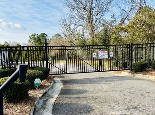 Live Oak Storage Facility Entry