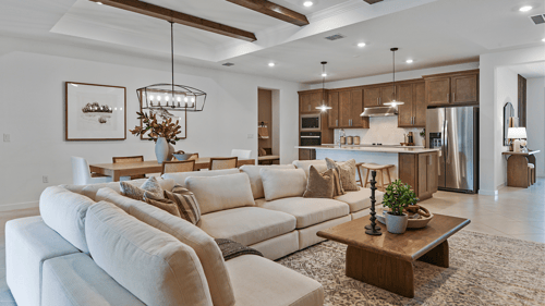 Interior of new home construction by Pulte Homes