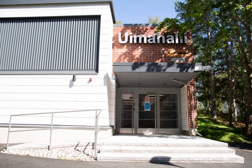 Hervannan uimahallin sisäänkäynti