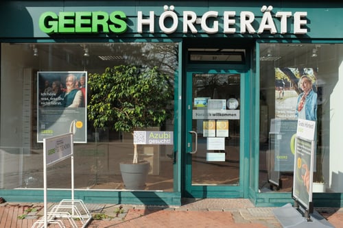Außenaufnahme vom GEERS Fachgeschäft