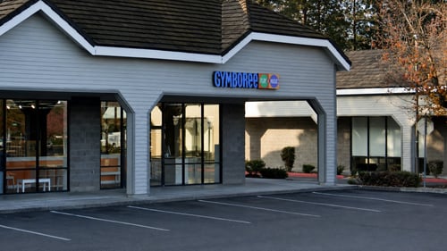 Gymboree Play & Music welcomes families to its learning center in Pleasanton, California.