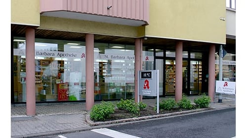 Aussenansicht der St.Barbara-Apotheke