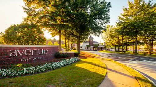 Enjoy shopping, dining, and entertainment options at The Avenue East Cobb