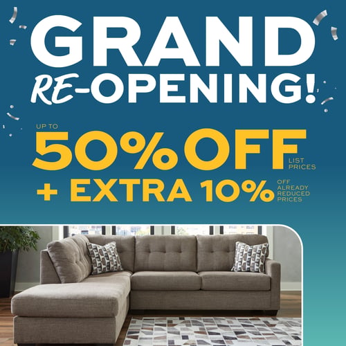 Grand Re-Opening 50% off + extra 10% Slumberland Pierre, SD