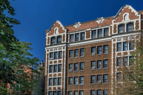 Exterior property building at Sheridan Park, Chicago, IL 60640