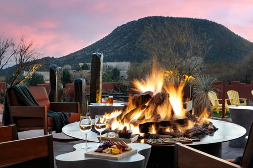 Sedona's favorite neighborhood restaurant merging indoor and outdoor dining.