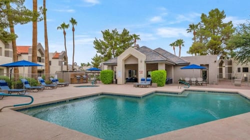 Large Outdoor Pool Area at Morningside at Scottsdale Ranch, Scottsdale, 85258