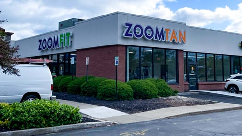 Zoom Tan & Zoom Fit storefront in Penfield, NY