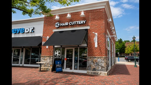 Outside the Hair Cuttery salon in  Germantown