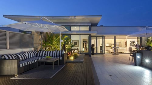 outside patio area