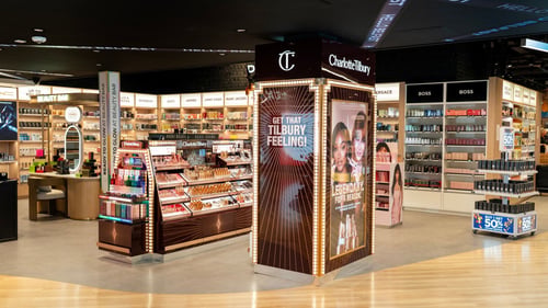 Belfast Airport Terminal Charlotte Tilbury Makeup Stores