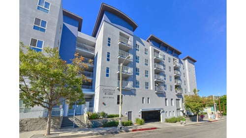Apartment complex at The Castelar, Los Angeles, CA