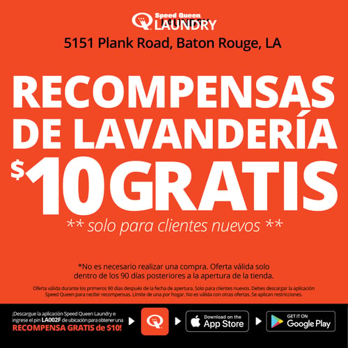 RECOMPENSAS DE LAVANDERIA $10 GRATIS
