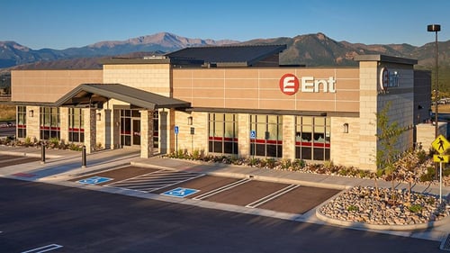 Exterior photo of Ent Credit Union Interquest Service Center in Colorado Springs, Colorado