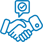 BlueFrog Handshake Icon