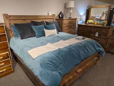 Amery Slumberland Furniture blue bedding