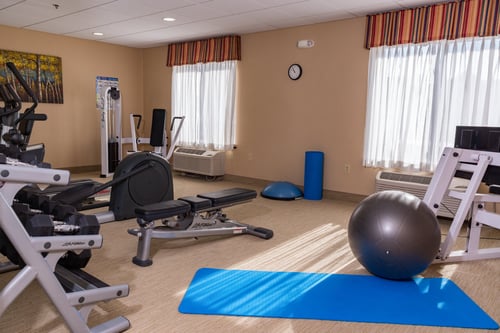 Our On Site Fitness Center Features a Wide Variety of Equipment