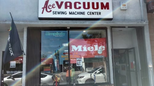 Storefront of Ace Vacuum and Sewing logo
