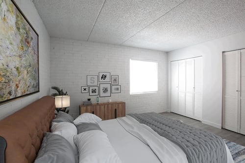 Bedroom at Icon Apartments in Tucson, AZ 85712
