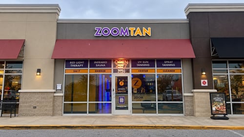 Zoom Tan Store Front in Trinity, FL (Former South Beach Tanning) off of Little Road in The Village at Mitchell Ranch