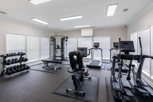 Fitness Center at Southaven Pointe Apartments in Southaven, Mississippi
