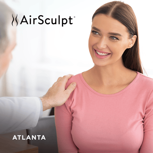 A patient speaking with a doctor at our Atlanta location.