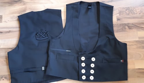 Moderne Weste Hannes mit 3D-Motiv Spezialanfertigung