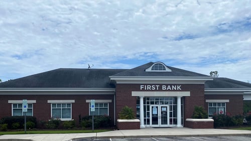 First Bank Wilmington Monkey Junction branch exterior.