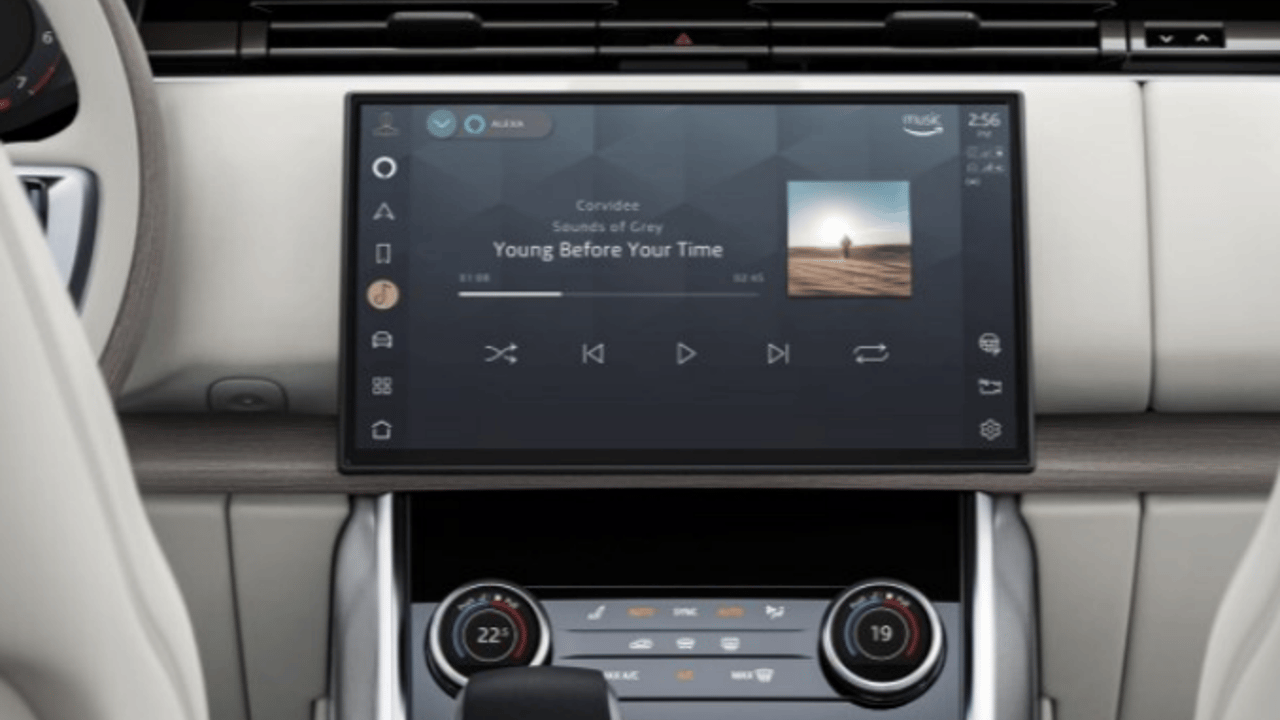 Land Rover infotainment screen