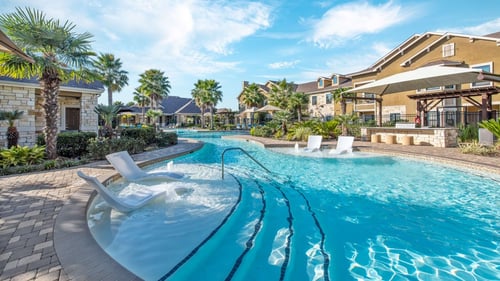 Crystal Clear Swimming Pool at Avenues at Tuscan Lakes, Texas