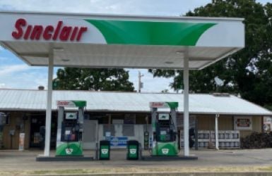Sinclair Gas Station Fueling Island