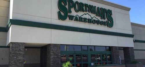 The front entrance of Sportsman's Warehouse in Farmington