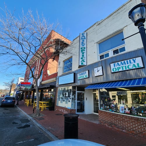 Exterior photo from the street.