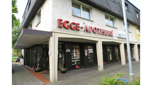 Aussenansicht der Egge-Apotheke