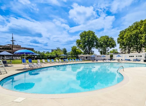 Outdoor swimming pool at The Premier at Cherry Hill in Cherry Hill, NJ