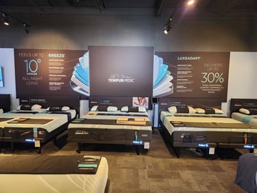 Grand Island Slumberland Furniture Tempur-Pedic section