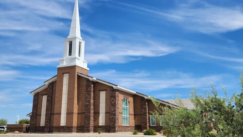 Church of Jesus Christ of Latter Day Saints meetinghouse on West Happy Valley Road in Peoria.