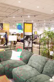 Sunset Hills Slumberland Furniture green sectional