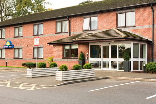 Corley outside view with parking