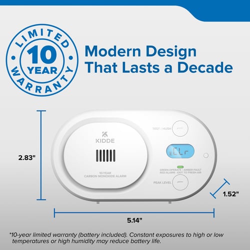 Modern design that lasts a decade with a 10 year warranty.