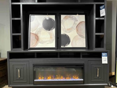 St. Cloud - Waite Park Slumberland Furniture fireplace console