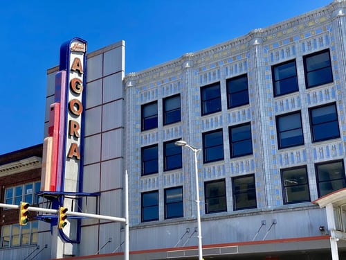 Apartment building at Life at Agora in Cleveland, OH